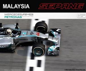 Puzzle Πρωταθλητής Lewis Hamilton του Grand Prix της Μαλαισίας 2014